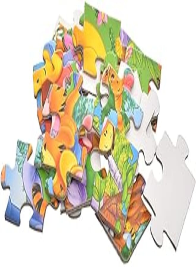 Cute Cat CR-2025 2 Carton Puzzle For Kids Amazing Pictures Set Of 24 & 20 Pcs. - Multo Color