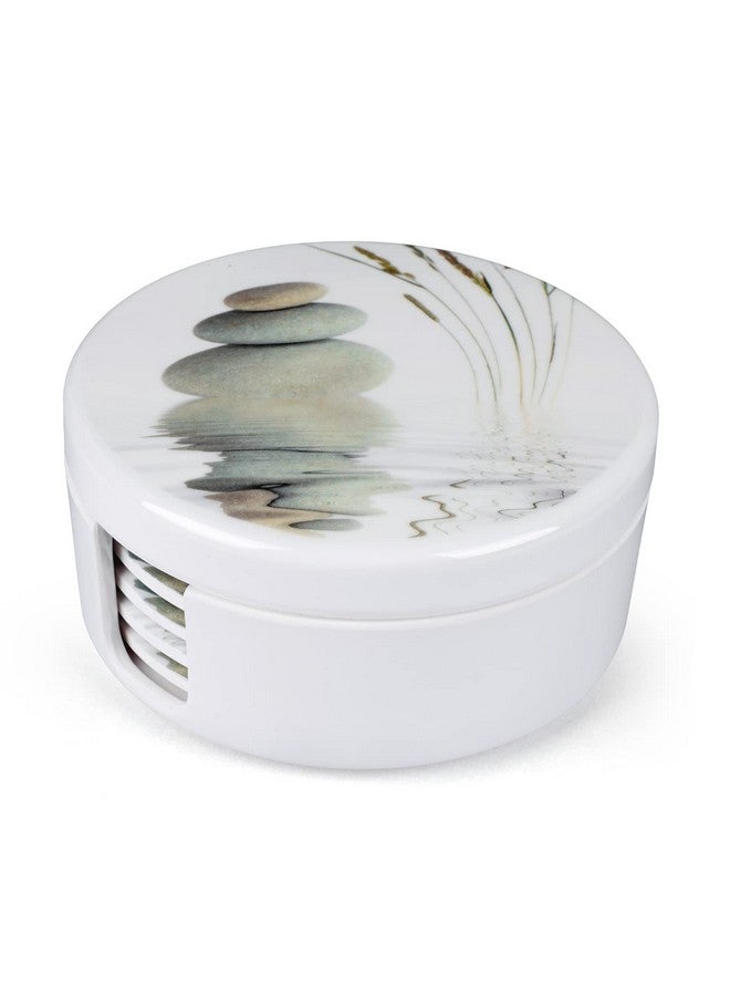 Superware | Food Grade Melamine | Coaster Set - Zen (6 nos.) | Serveware, Tableware, Stain Free, Glazed Finish - Image 5