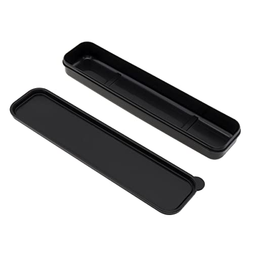 OriGlam Portable Flatware Box Travel Tableware Storage Case Simple Tableware Storage Box Case for Cutlery Kit 964 x 232 inches Black - Image 1