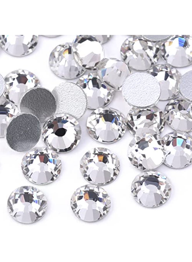 Dowarm 1440 Pieces SS4 Flatback Rhinestones 15MM Flatback Crystal Clear Rhinestones for Craft Nails Dance Costumes Non Hotfix - Image 1