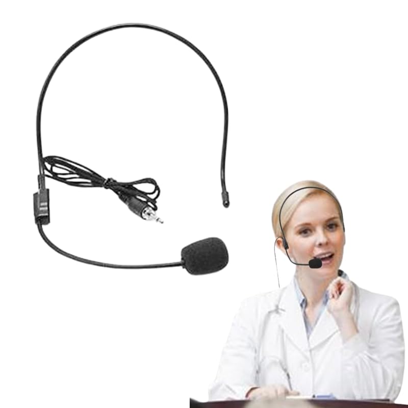Drumstone 𝟏𝟓-𝐘𝐞𝐚𝐫 𝐖𝐚𝐫𝐫𝐚𝐧𝐭𝐲 Professional Headset Microphone for Presentations, Teaching & Singing | Lightweight & Adjustable Mic with Clear Sound | Compatible with Amplifiers & PA Systems - Image 1