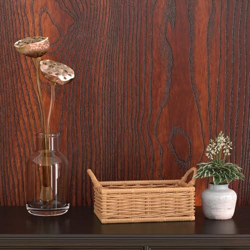 ICOOP Wood Wallpaper Peel and Stick Wood Contact Paper for Countertops Contact Paper Peel and Stick Countertops Waterproof Cabinet Covering Textured Wallpaper for Kitchen Desk Vinyl Wrap 15.8"×120" - Image 5