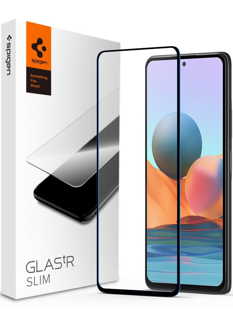 Spigen GLAStR Slim Screen Protector for Xiaomi Redmi Note 10 Pro - Image 1