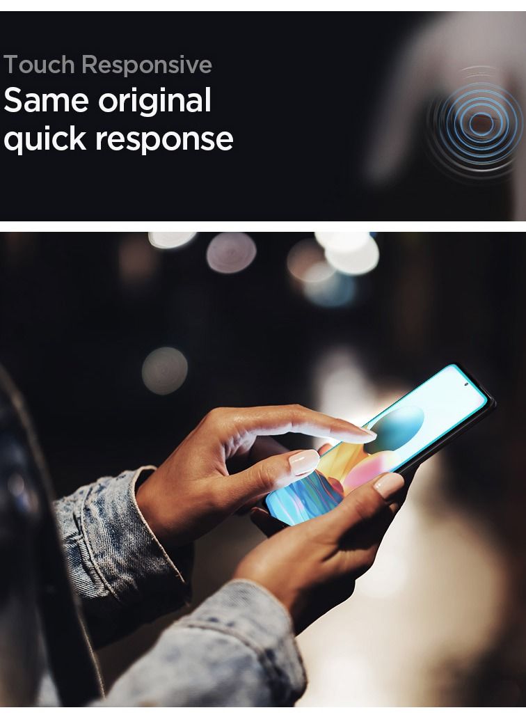 Spigen GLAStR Slim Screen Protector for Xiaomi Redmi Note 10 Pro - Image 3