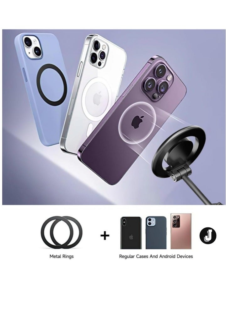 JAJEEK "360° Rotation All-Metal Magnetic Car Mount for iPhone & Smartphones" - Image 2