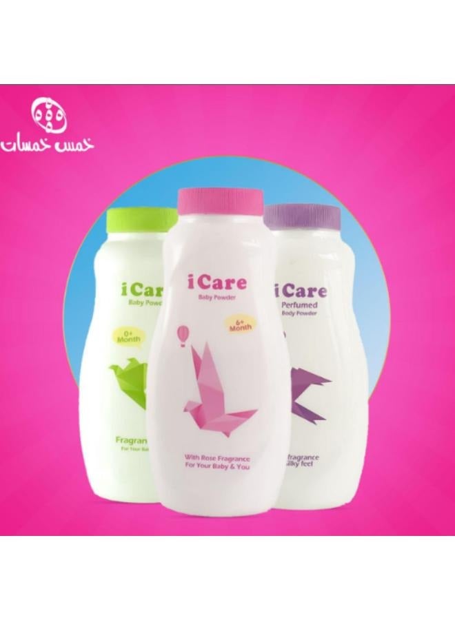 خمس خمسات آى كير بودرة معطرة للجسم رائحة غنية ونعومة الحرير 200 جرام - Image 2