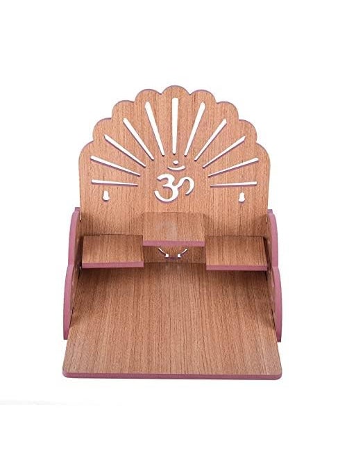 Meakwisht Meakwisht Wooden Wall Mount Temple for Home Shop Office Puja Mandir Wall Hanging and Table Top Home Mandir Temple Home Decor Beautiful Wooden 346 Big Tempal  - Image 4