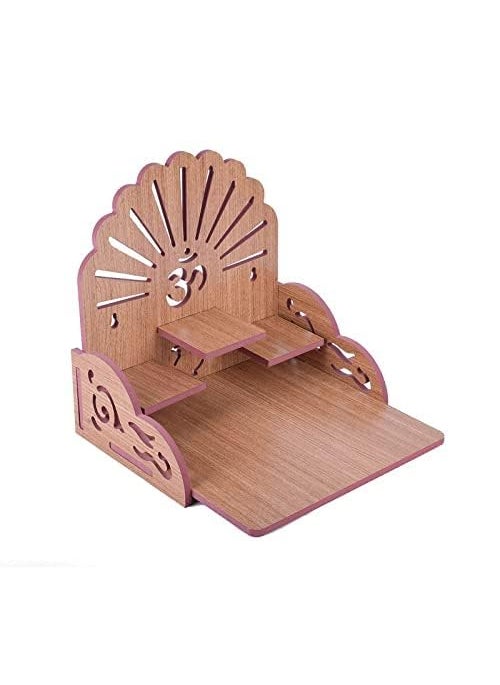 Meakwisht Meakwisht Wooden Wall Mount Temple for Home Shop Office Puja Mandir Wall Hanging and Table Top Home Mandir Temple Home Decor Beautiful Wooden 346 Big Tempal  - Image 5