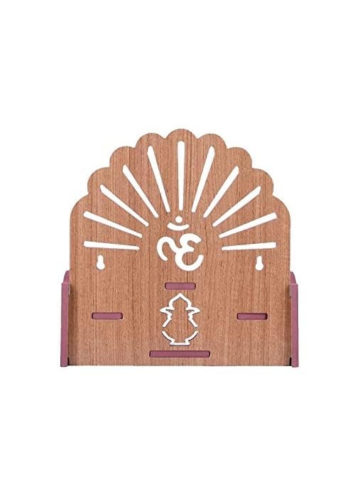 Meakwisht Meakwisht Wooden Wall Mount Temple for Home Shop Office Puja Mandir Wall Hanging and Table Top Home Mandir Temple Home Decor Beautiful Wooden 346 Big Tempal  - Image 3