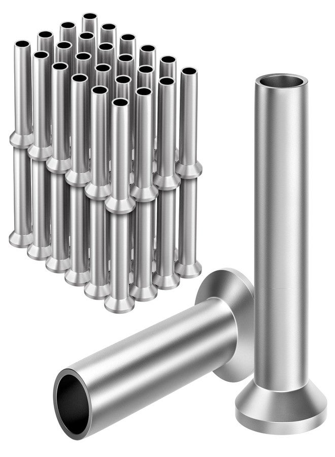 BLIKA 40Pack 3/16" Stainless Steel Stemball Swage Dead Ends for Deck Cable Railing, Invisible Cable Railing Hardware for Wood/Metal Posts, 3/16" Stemball Swage Terminal - Image 1