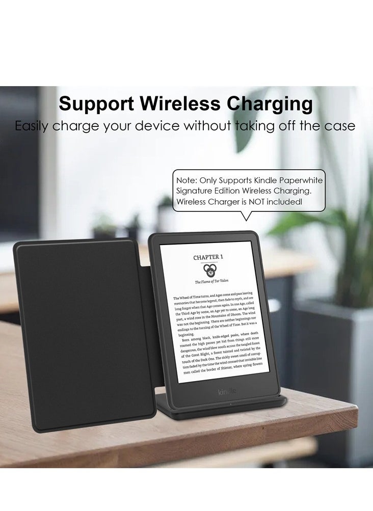 General Ultra-Slim Hybrid Case for Kindle Paperwhite 6.8" (11th Gen - 2021) and Kindle Paperwhite Signature Edition, shockproof case with clear back  - Image 4