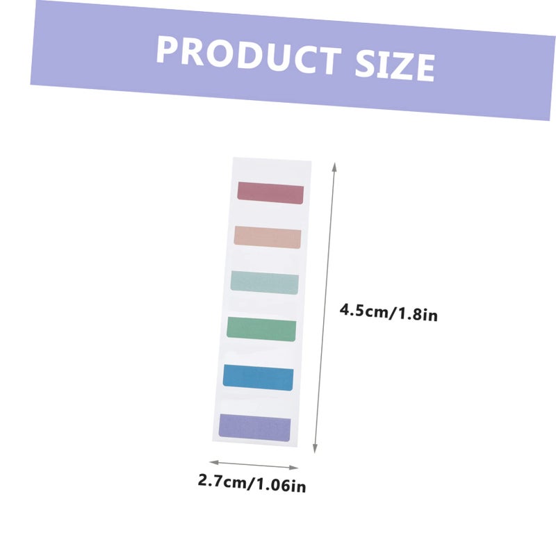 Fluorescent Pastel Notepads Translucent Decal Stickers For Notebooks 4 5X2 7CM - Image 3