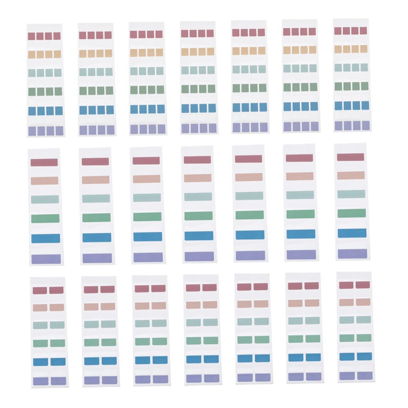 Fluorescent Pastel Notepads Translucent Decal Stickers For Notebooks 4 5X2 7CM - Image 2