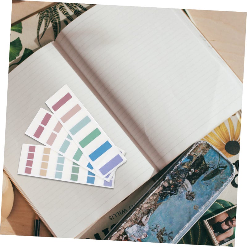 Fluorescent Pastel Notepads Translucent Decal Stickers For Notebooks 4 5X2 7CM - Image 4