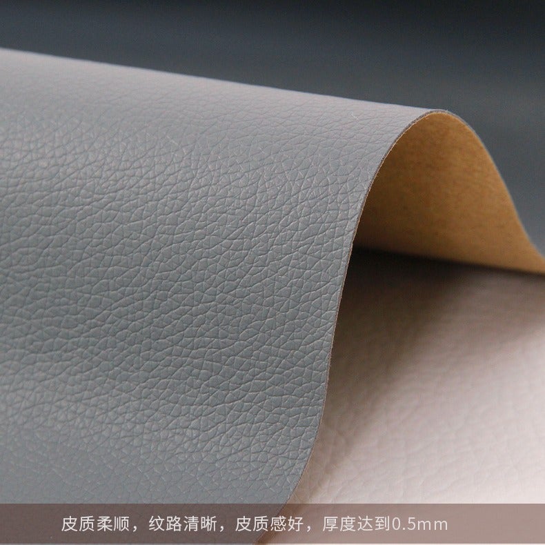 Litchi Pattern Pu Leather Fabric Pu Leather Artificial Leather Factory Leather Label Self-Adhesive Sofa Repair Subsidy Leather Patch - Image 5