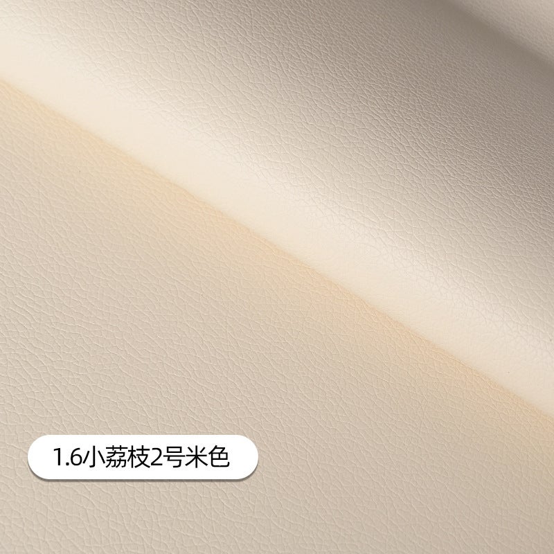 Litchi Pattern Pu Leather Fabric Pu Leather Artificial Leather Factory Leather Label Self-Adhesive Sofa Repair Subsidy Leather Patch - Image 1