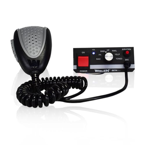 Whelen Beta Full Function Controller BETA1 - 200-Watt Siren Controller - 16 Tones, Hands-Free Operation, Noise-Canceling Microphone - Compact Design for Emergency Vehicles - Image 1