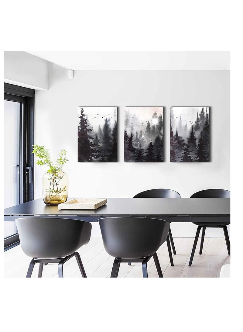 Decorior Artistic Tableau Modern 3 Pieces 42x90cm 30mm Raised - High-Quality Digital Printing - UV Coating for Color Protection - Easy Installation with Self-Adhesive - Elegant Home, Office, and Gift Decor - Image 5