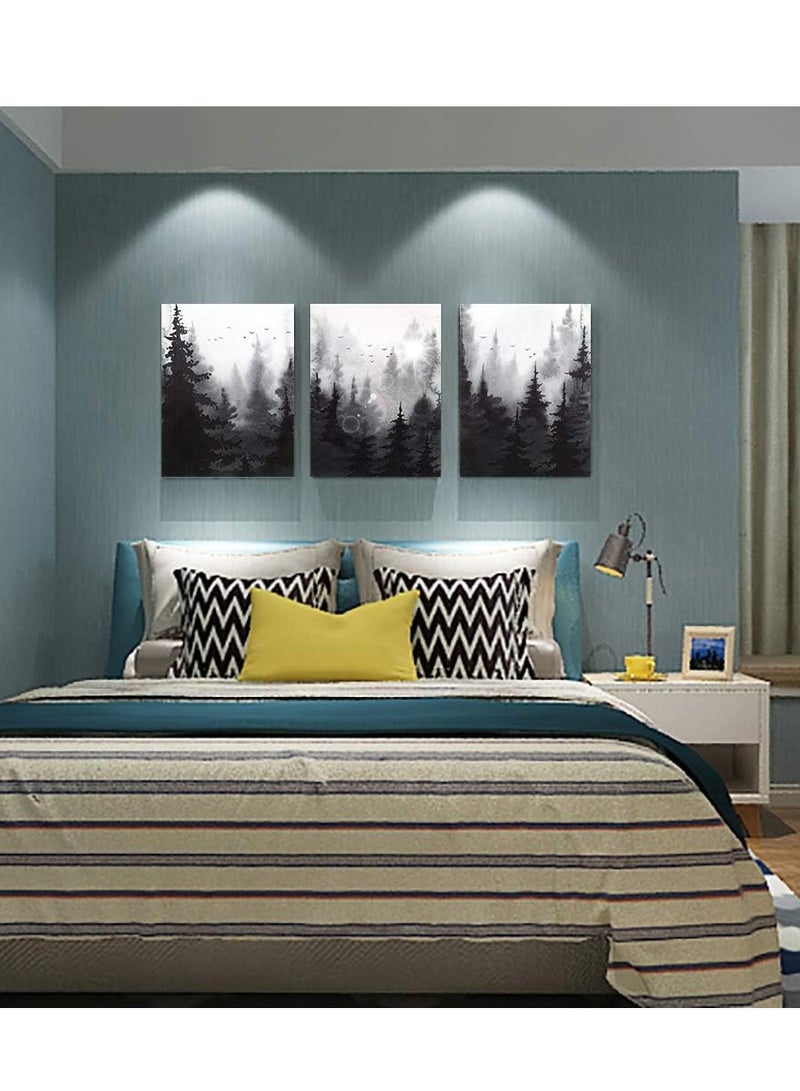 Decorior Artistic Tableau Modern 3 Pieces 42x90cm 30mm Raised - High-Quality Digital Printing - UV Coating for Color Protection - Easy Installation with Self-Adhesive - Elegant Home, Office, and Gift Decor - Image 4