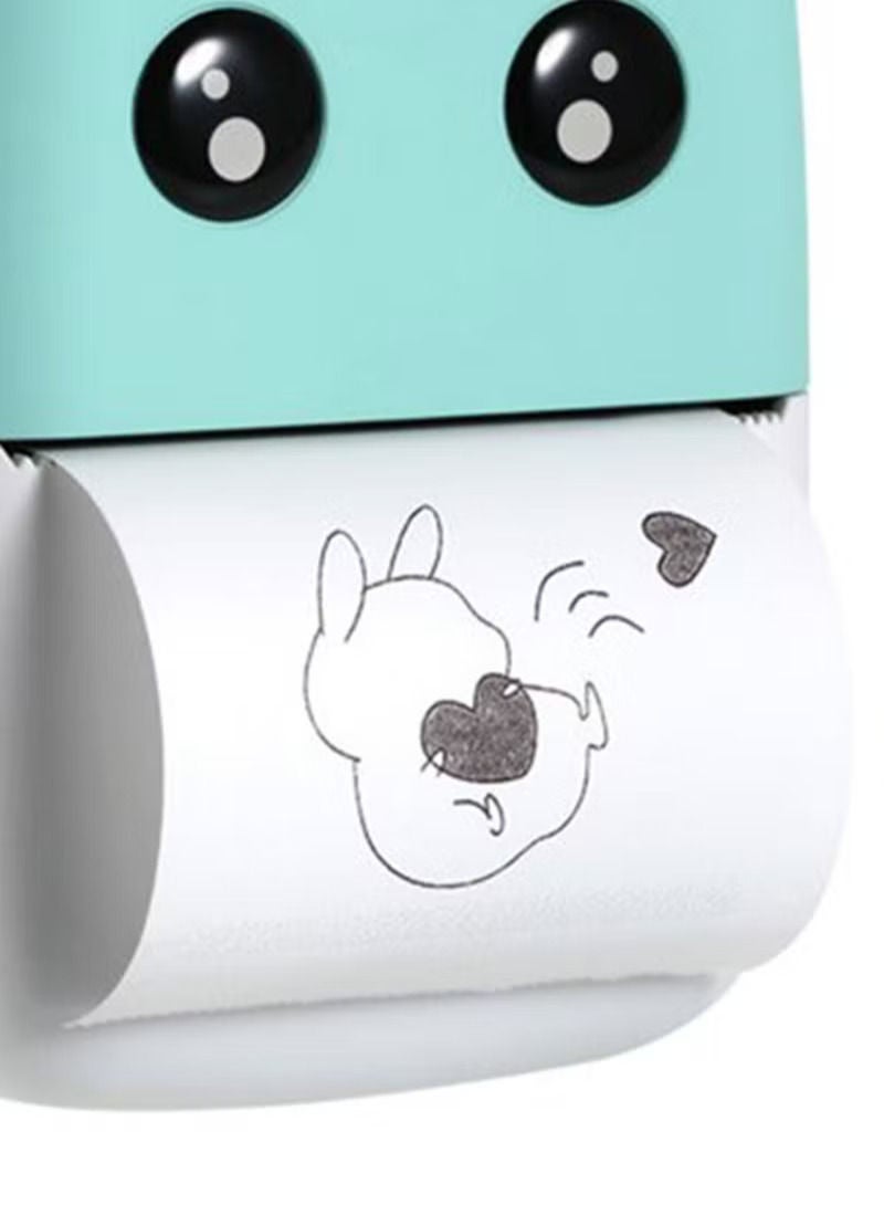 Aibecy Wireless Pocket Printer With Printing Paper Roll And Charging Cable Blue/White  - Image 5
