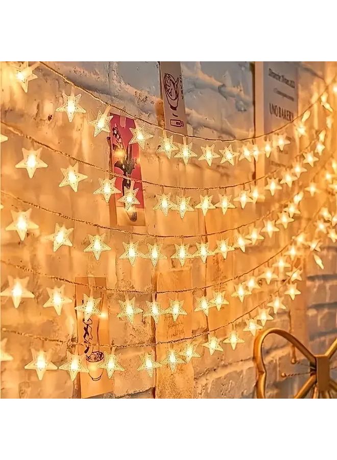 3M 20LED Star Shaped Fairy Lights Battery Powered Indoor Party Decor - Image 2