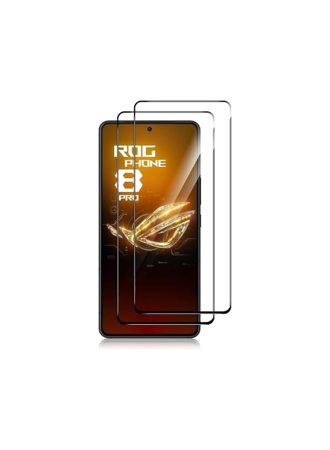 بروماس واقي شاشة لهاتف Asus Rog Phone 8 Pro/Rog Phone 8، مضاد للخدش، شفافية عالية، مضاد لبصمات الأصابع، مضاد للتلطخ، واقي شاشة ممتاز من الزجاج المقسى لهاتف Asus Rog Phone 8 / Rog 8 Pro (2) - Image 1