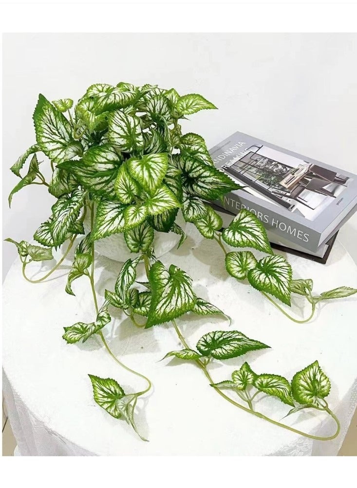 كوتيس 1 قطعة نبات صناعي مع وعاء لديكور الحديقة المنزلية أخضر 70 سم - Image 2