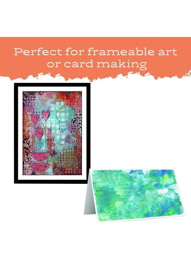 Gel Press Monoprinting Print Plates 8” X 10” + 5” X 7” Gel Plate Value Pack Gelli Plates Reusable Gel Printing Plates For Press Art For Card Making Scrapbooking Arts And Crafts - Image 2