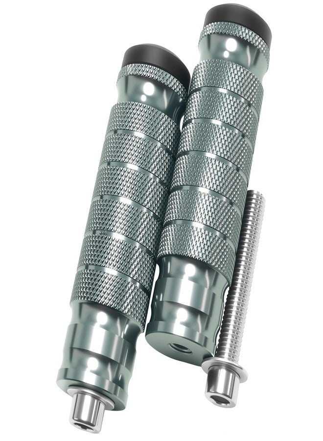 JXPANG Universal 8mm Foot Pegs CNC Aluminum Install Bolts Motorcycle Rearsets Footrest Footpegs Compatible With YAMAHA Honda Suzuki Kawasaki Ducati Aprilia (Titanium) - Image 5