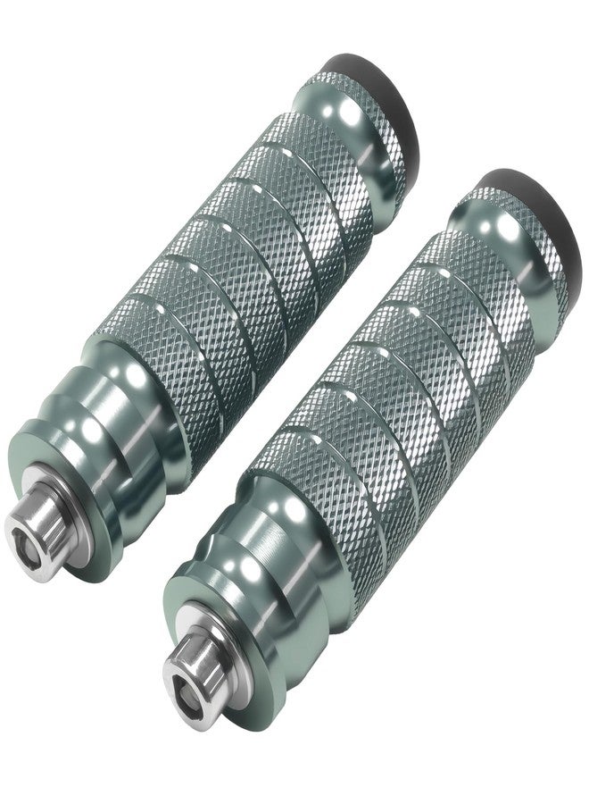 JXPANG Universal 8mm Foot Pegs CNC Aluminum Install Bolts Motorcycle Rearsets Footrest Footpegs Compatible With YAMAHA Honda Suzuki Kawasaki Ducati Aprilia (Titanium) - Image 1