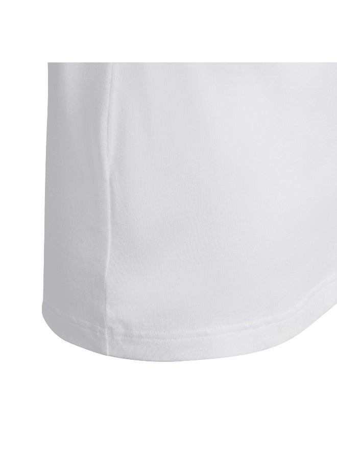 Adidas adidas U Fi 3S T White Training T-Shirts 7-8Y  - Image 5
