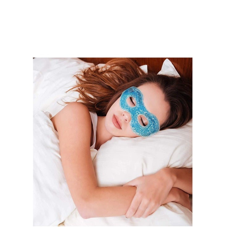 SOLARAE Gel Eyemask with Eye Holes, Hot Cold Compress Pack Eye Therapy, Cooling Eyemask for Puffy Eyes, Dry Eyes, Headaches, Migraines, Dark Circles, Sinus, Reusable Eye Facemask - Image 3