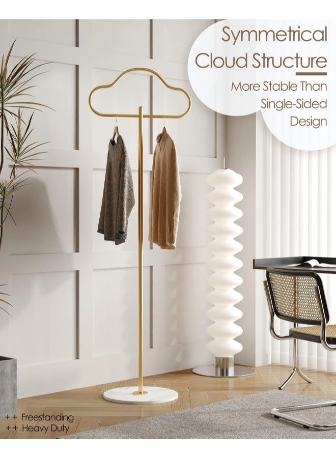 ShebSheb Gold Metal Coat Racks, Cloud-shaped Clothing Rack,Heavy-duty Clothes Racks Freestanding, Clothing Display Stand - Image 3
