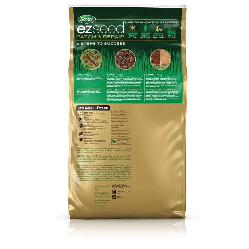 Scotts خليط وإصلاح Scotts EZ Seed للشمس والظل للعشب: يغطي حتى 225 قدم مربع، 10 رطل. - Image 2