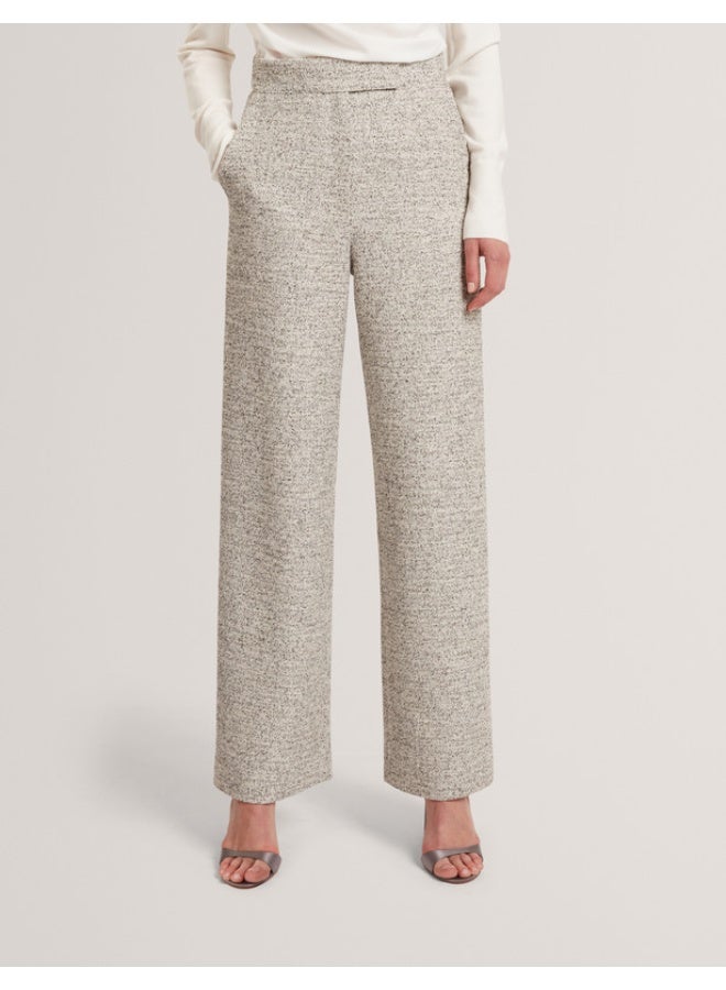 Ted Baker TAILORED BOUCLE WIDE LEG TROUSER - Image 1