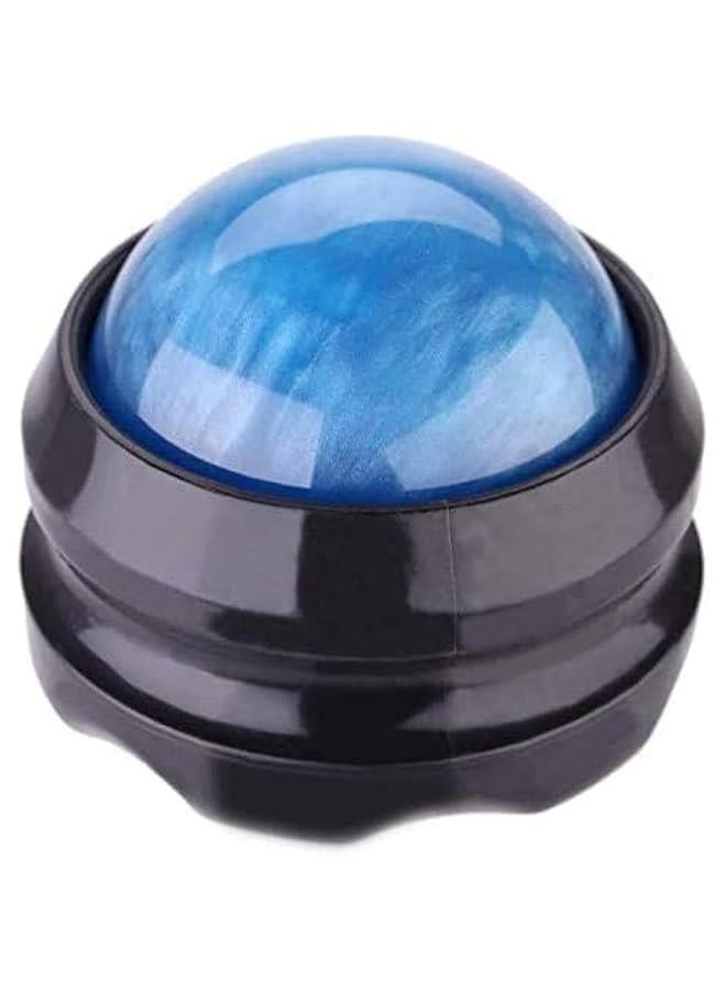 Generic Manual Massage Ball Pain Relief Back Roller Massager Self Massage Therapy and Relax Full Body Tools for Sore Muscle Joint Pain Essential Oils or Lotion Relax (Blue) - Image 1