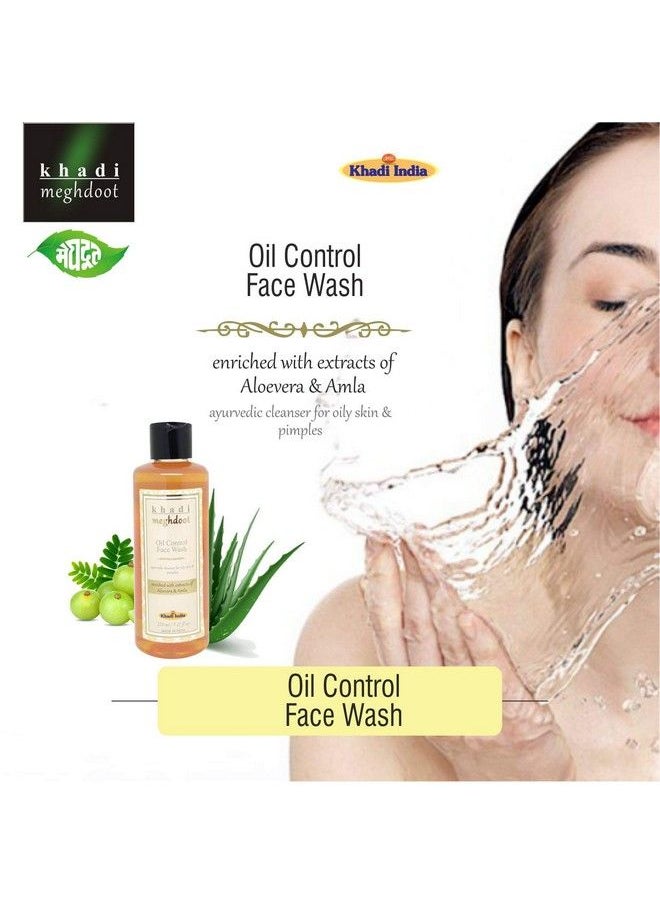 KHADI MEGHDOOT Oil Control Face Wash With Aloevera And Amla (210 Ml)  - Image 4