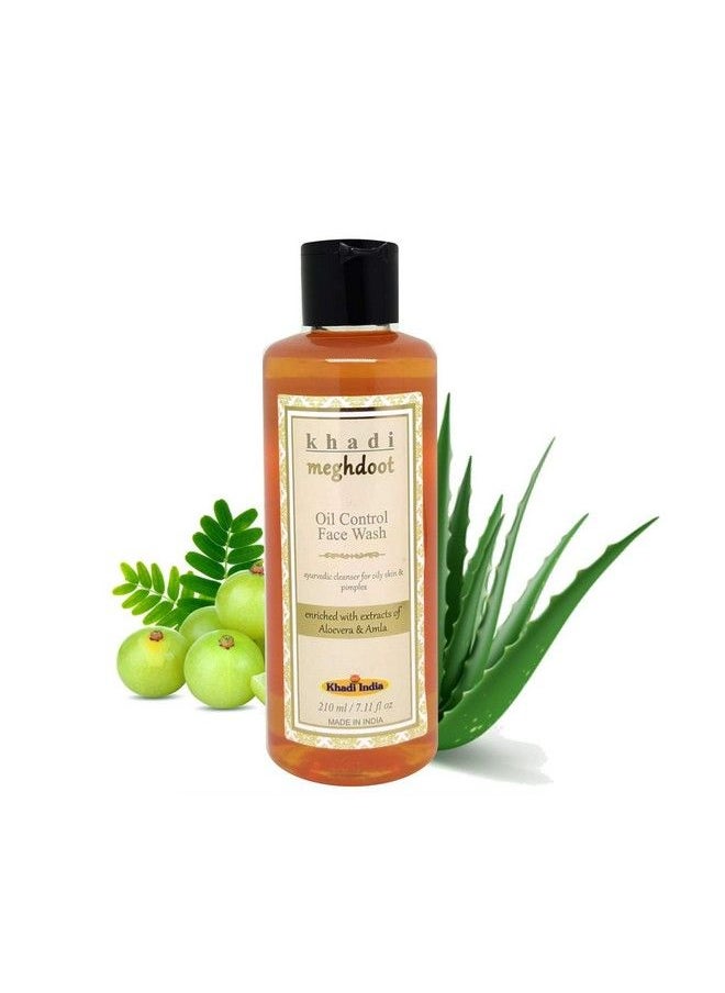 KHADI MEGHDOOT Oil Control Face Wash With Aloevera And Amla (210 Ml)  - Image 2