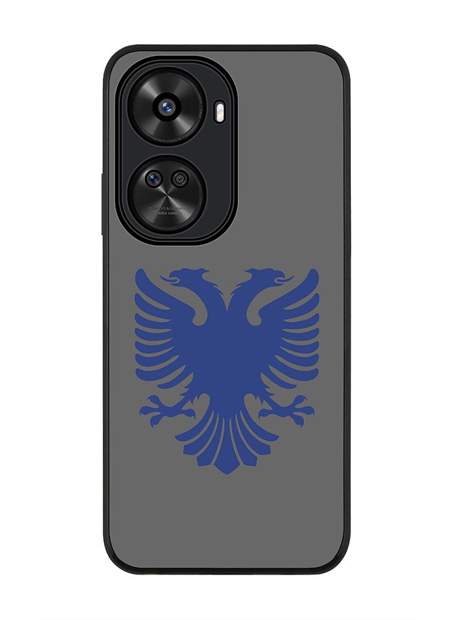 Stylizedd Rugged Black edge case for Huawei nova 12 SE / Huawei nova 11 SE 4G, Slim fit Case Flexible Rubber Edges Anti Drop TPU Gel Thin Cover - Albanian Eagle - Image 1