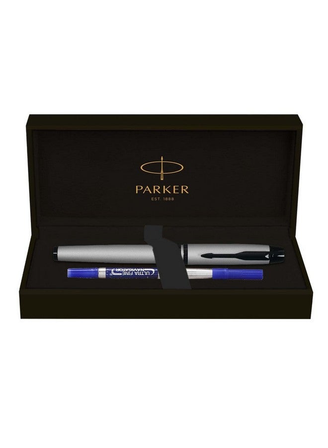 Parker Ambient Dark Grey |Black Metal Trim |Roller Ball Pen - Image 1