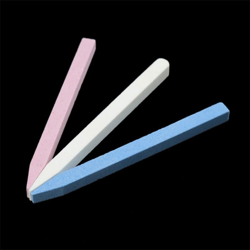 MAGICLULU 30pcs Nail File Buffing Sticks Cuticle Pusher Nail Sanding Stone for Manicure Pedicure Home Salon Use with White Red Blue Colors - Image 5