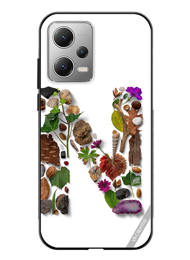 VR CREATIVE Protective Case Cover For Xiaomi Redmi Note 12 Alphabet N Design Multicolour - Image 1
