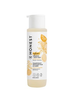 The Honest Company 2-In-1 Cleansing Shampoo + Body Wash | Gentle For Baby | Naturally Derived, Tear-Free, Hypoallergenic | Citrus Vanilla Refresh, 18 Fl Oz  - Image 1