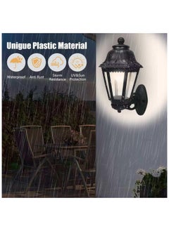 SP SUPER POWER Outdoor Black Wall Lights, Plastic Outdoor Light Fixture with E27 Socket, Exterior Waterproof Wall Lamp with Clear Lampshade, Outside Porch Lights for Garden, Patio, Pathway  - Image 2