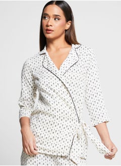 indya Printed Wrap Top & Pants Set  - Image 3