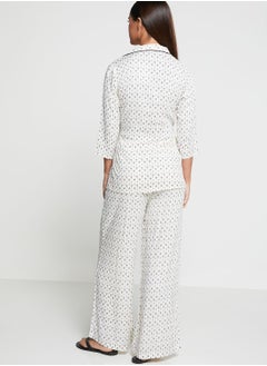 indya Printed Wrap Top & Pants Set  - Image 2