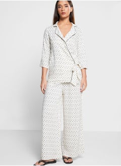 indya Printed Wrap Top & Pants Set  - Image 5