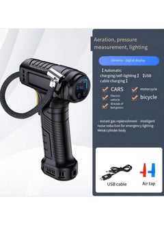 SUITU Digital Car Tyre Inflator Air Compressor with Auto Stop and LED Light 12V Fast Portable Air Pump for Car Bicycle Motorcycle Ball Air Mattress  - Image 1
