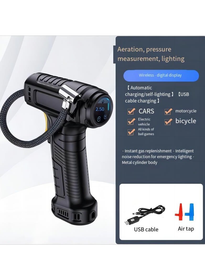 SUITU - Digital Car Tyre Inflator Air Compressor with Auto Stop and LED Light 12V Fast Portable Air Pump for Car Bicycle Motorcycle Ball Air Mattress - Image 1