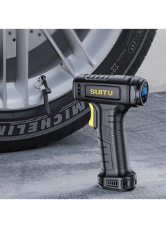 SUITU Digital Car Tyre Inflator Air Compressor with Auto Stop and LED Light 12V Fast Portable Air Pump for Car Bicycle Motorcycle Ball Air Mattress  - Image 3